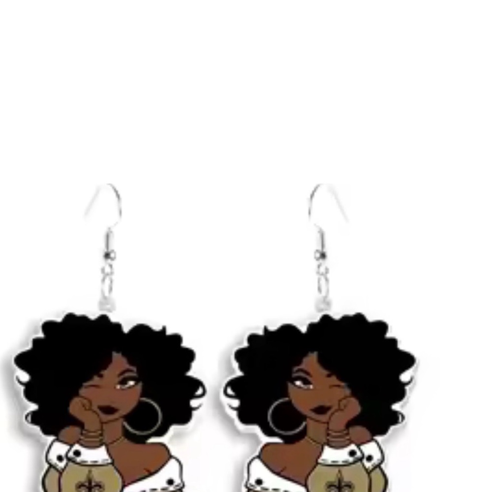 Stylish Black and White Earrings